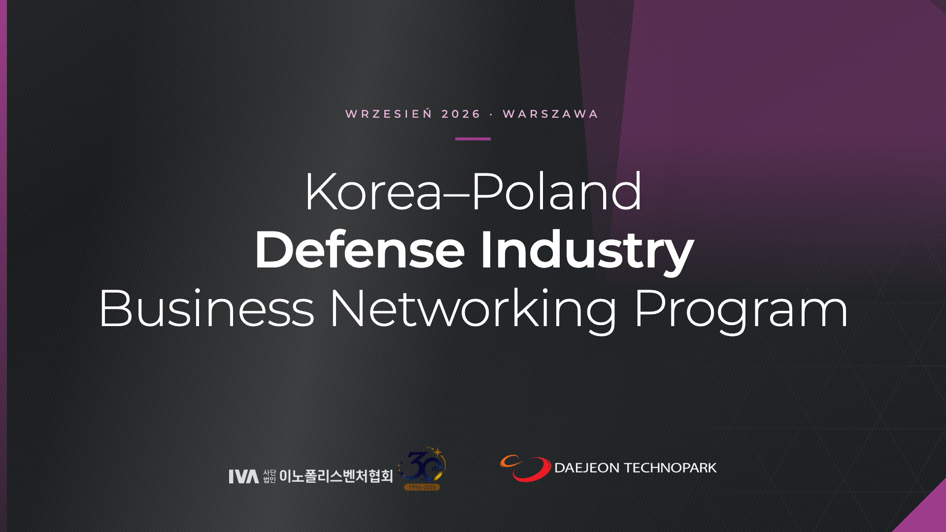 Koreańsko-Polski Program Spotkań Biznesowych Przemysłu Obronnego (przy okazji MSPO 2026)